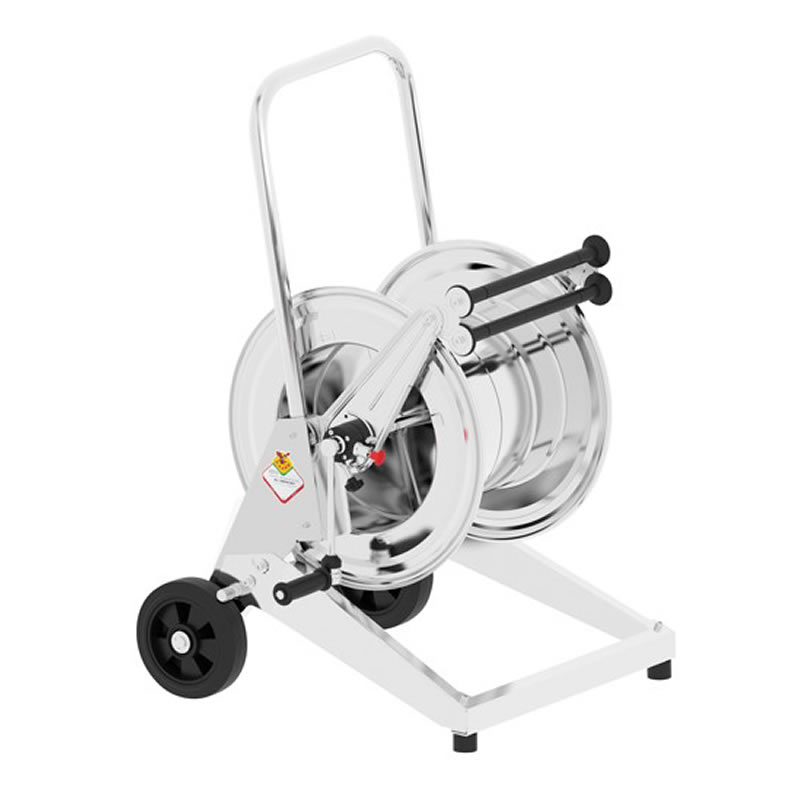 MANUAL TROLLEY-MOUNTED HOSE REEL